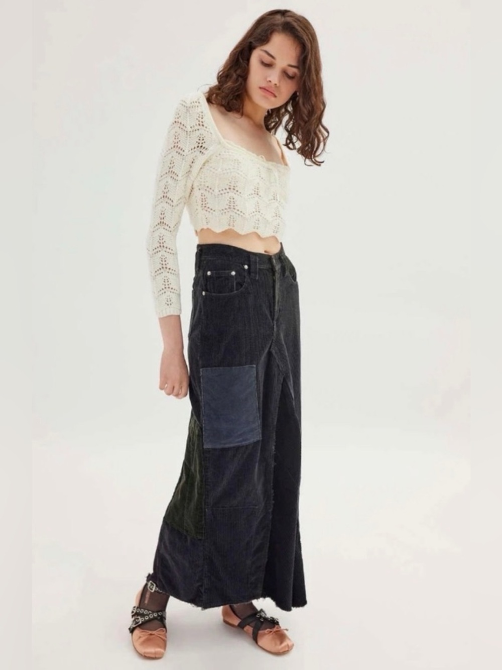 Urban Outfitters Blaire Crochet Square Neck Sweater - Picture 3 of 5